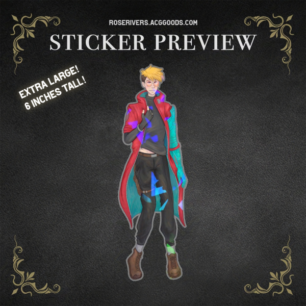 Vash - Giant Holo Sticker