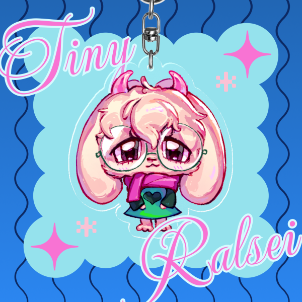 Tiny Ralsei Acrylic Keychain