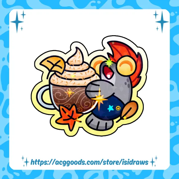 Scam Coffe Fall Sticker
