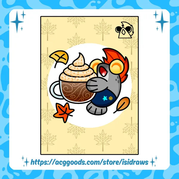 Scam Coffe Fall Poster (A5)