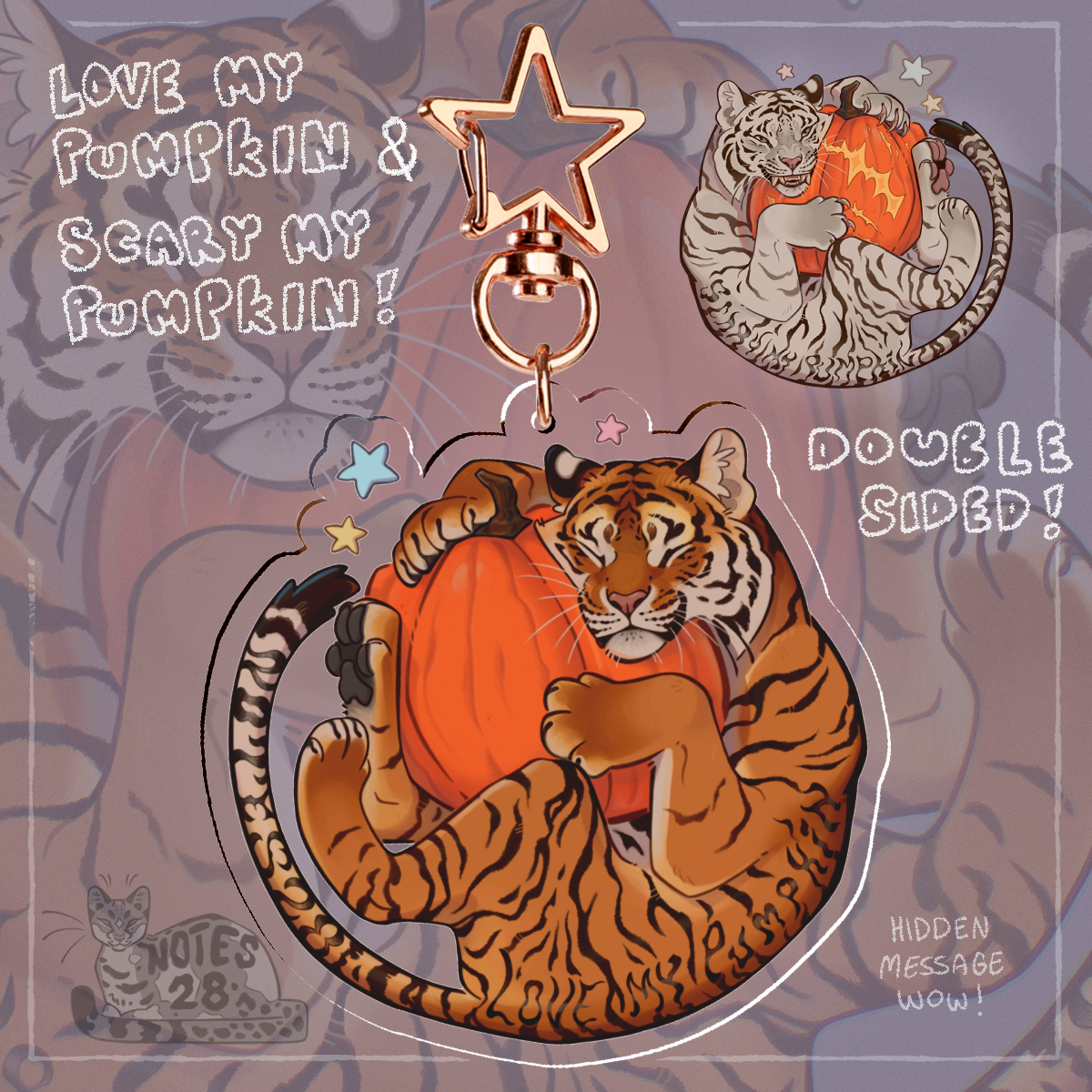 Love/Scary My Pumpkin - Acrylic Keychain
