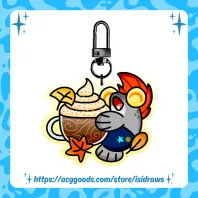Scam Coffe Fall Keychain