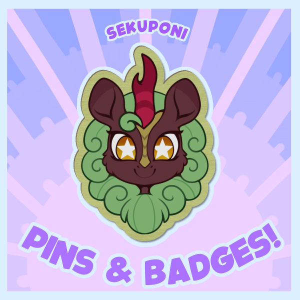 Summer Kirin Wood Pin