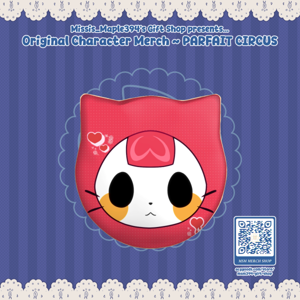 CAT EARS ROUND BADGE - PARFAIT CIRCUS - Blodwen