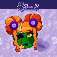 Zombie Girlz - Creepy Cute Undead Acrylic Pin