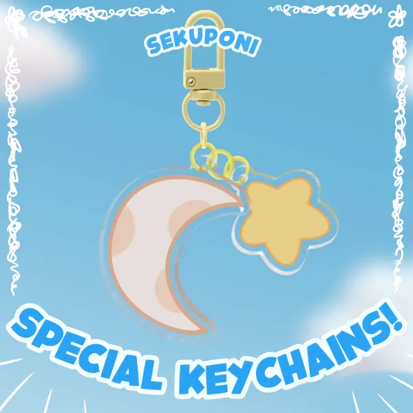 Sweet Moon & Star 2-Piece Keychains