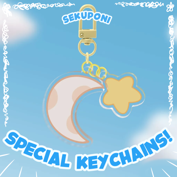 Sweet Moon & Star 2-Piece Keychains