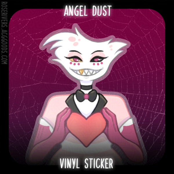 Angel Dust Heart - 2 Inch Vinyl Sticker