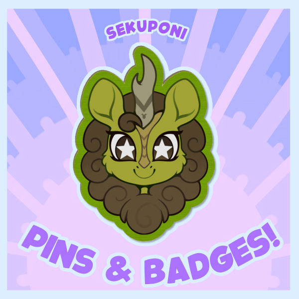Ogrely Suspicious Kirin Wood Pin