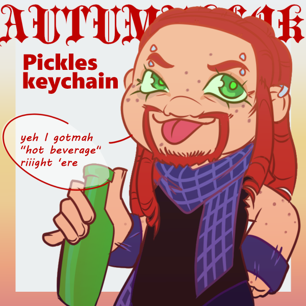 AutumnKlok Pickles keychain