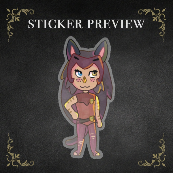 Chibi Catra - 2 Inch Vinyl Sticker