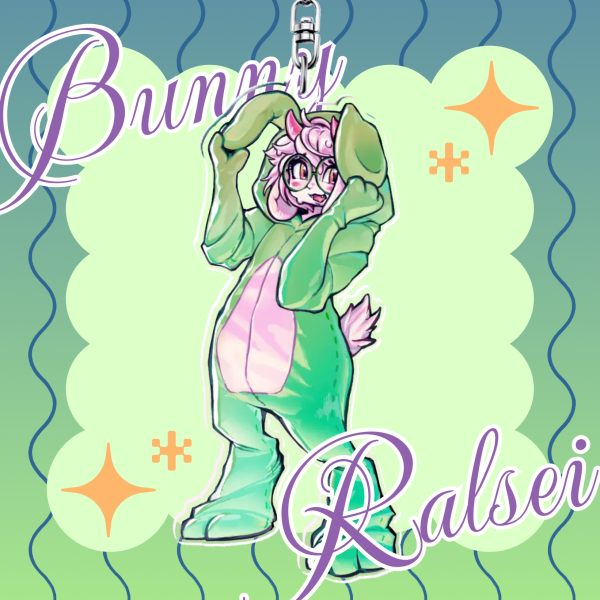 Bunny Ralsei Acrylic Keychain