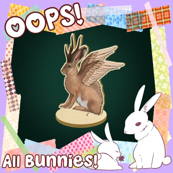 wolpertinger wood standee