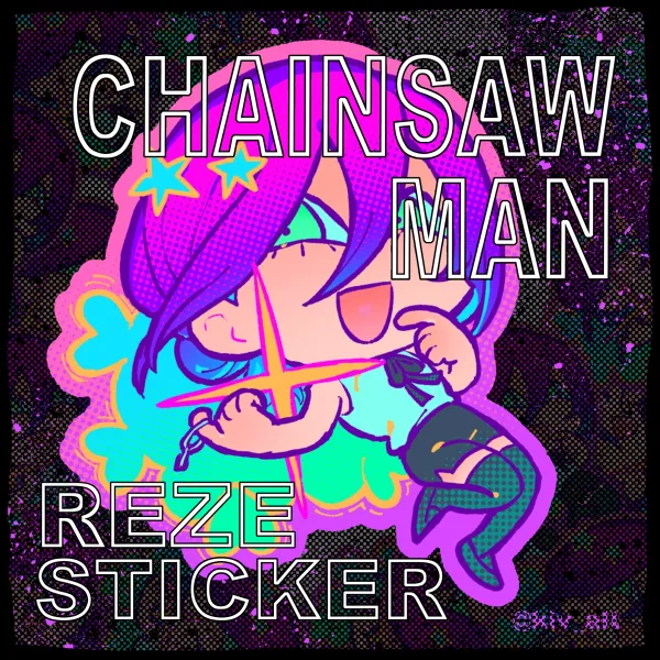Chainsaw Man Reze Die Cut Sticker