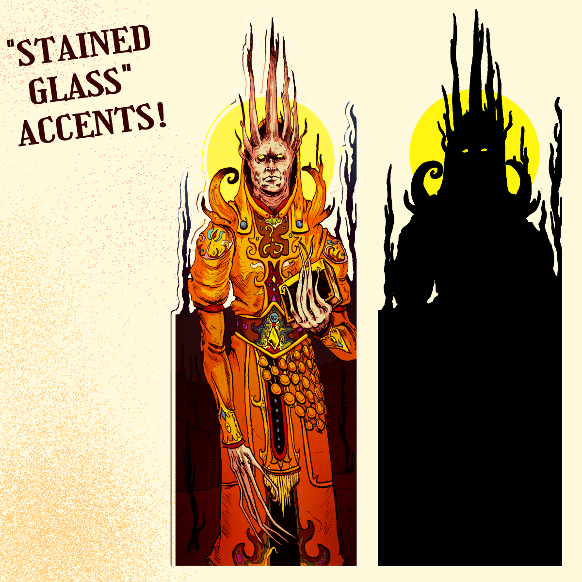 Hastur (King In Yellow) Transparent Plastic Bookmark