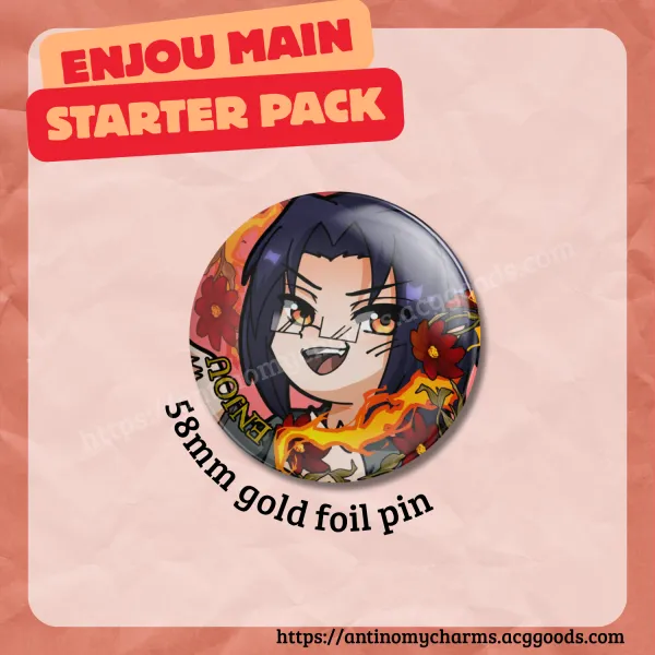 Enjou Gold Foil Round Badge