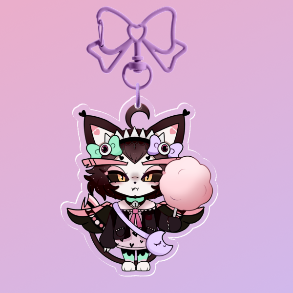 Pastel Goth Husk keychain || hazbin hotel - collab