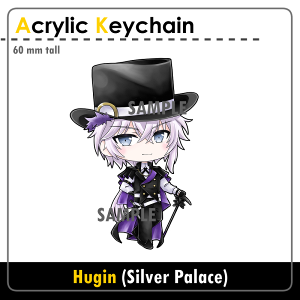Clear Acrylic Keychain - Hugin (Silver Palace)