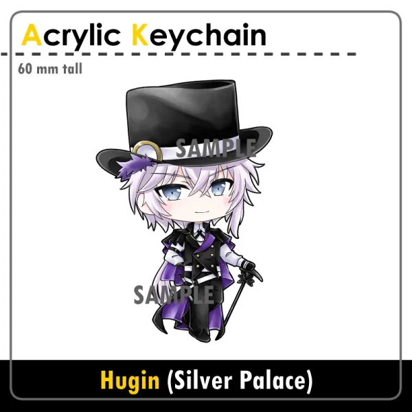 Clear Acrylic Keychain - Hugin (Silver Palace)