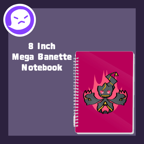 8-Inch Mega Banette PVC Spiral Notebook