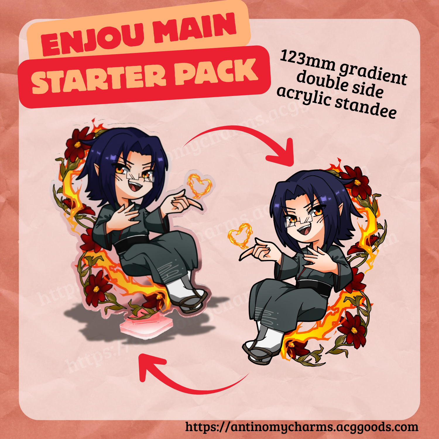 Enjou Colored Edge Acrylic Standee