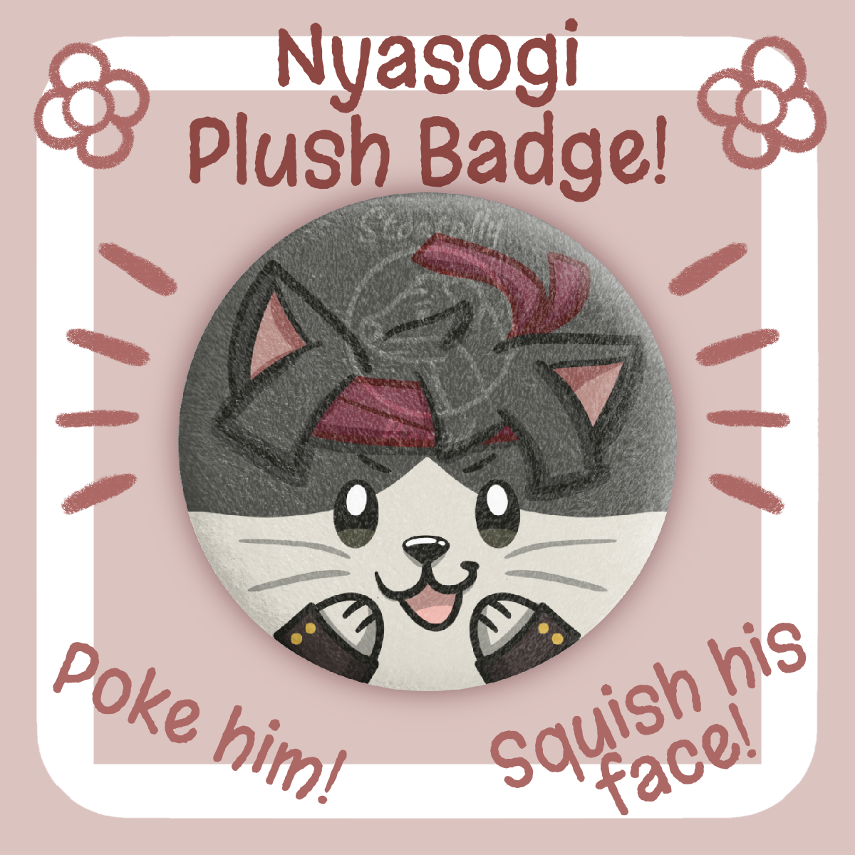 Nyasogi TGAA Soft Plush Badge