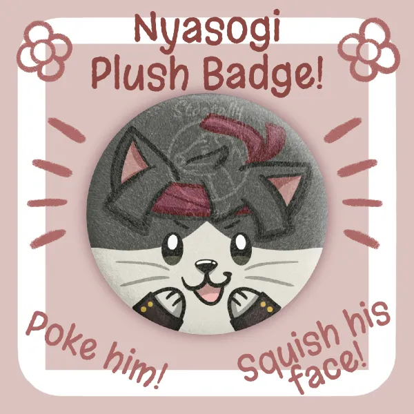 Nyasogi TGAA Soft Plush Badge