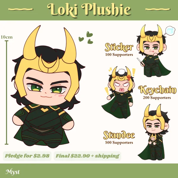 Loki Plushie keychain