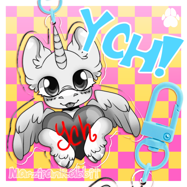 YCH Pony Heart ||Keychain