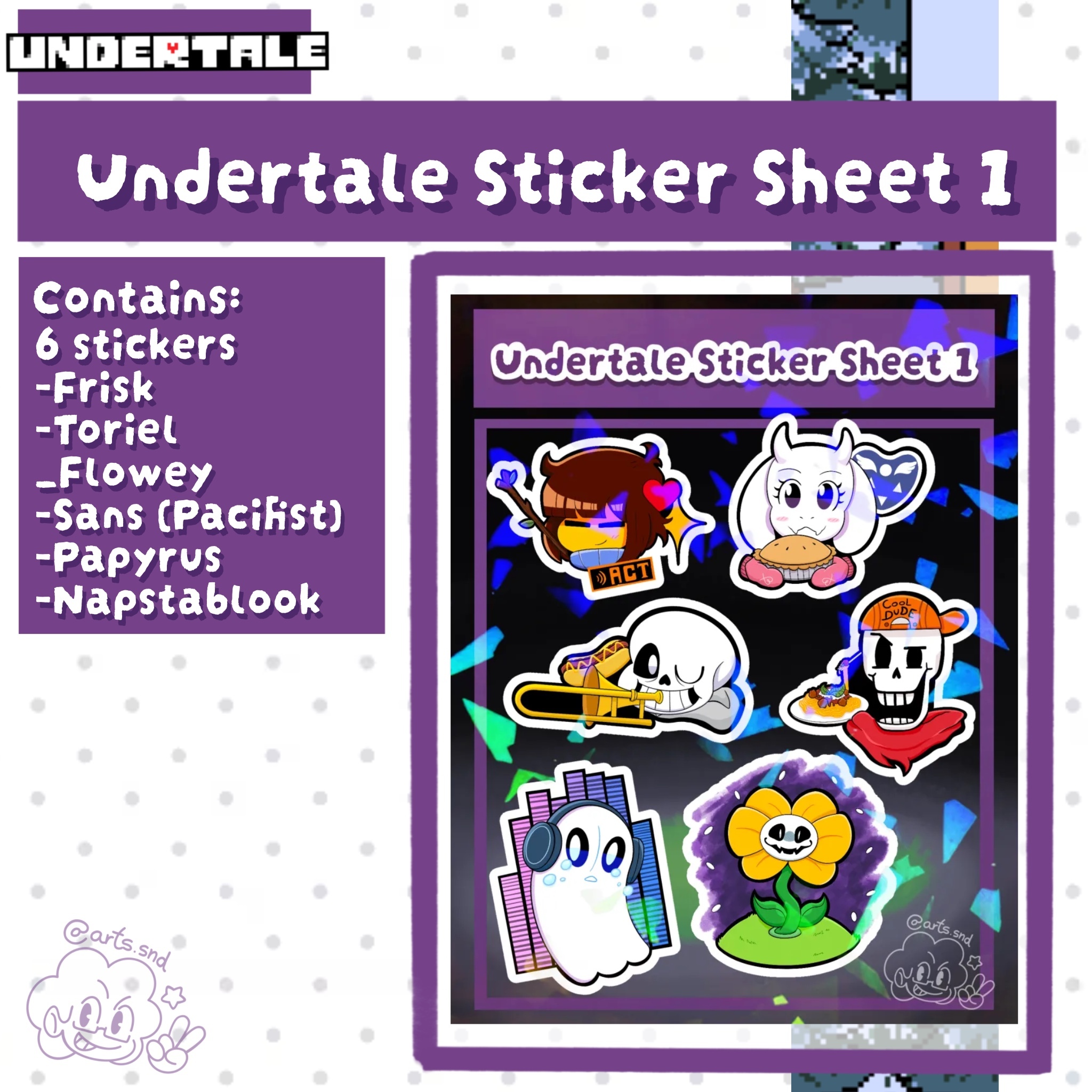 Coated Paper Stickers Sheet