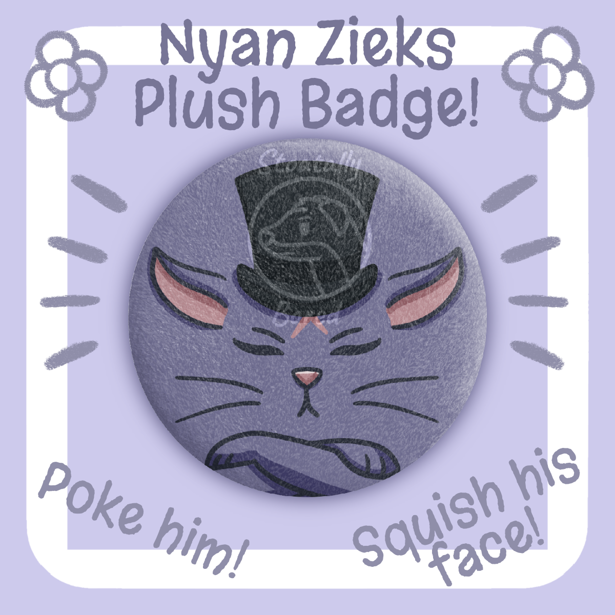 Nyan Zieks TGAA Soft Plush Badge