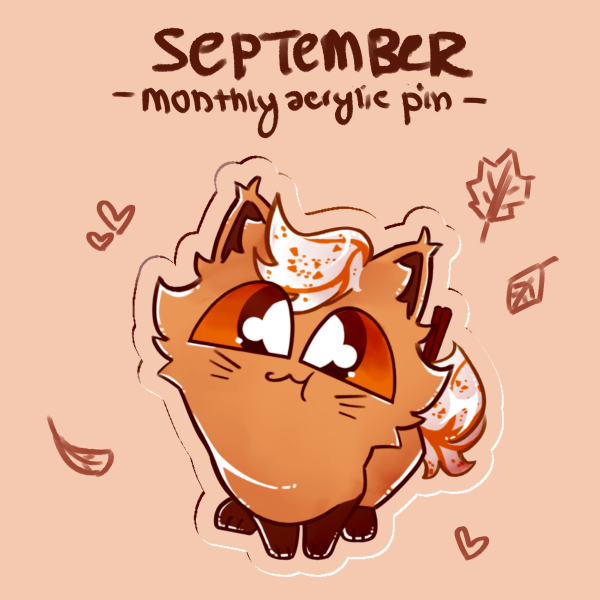 Pumpkin Spice Cat Pin