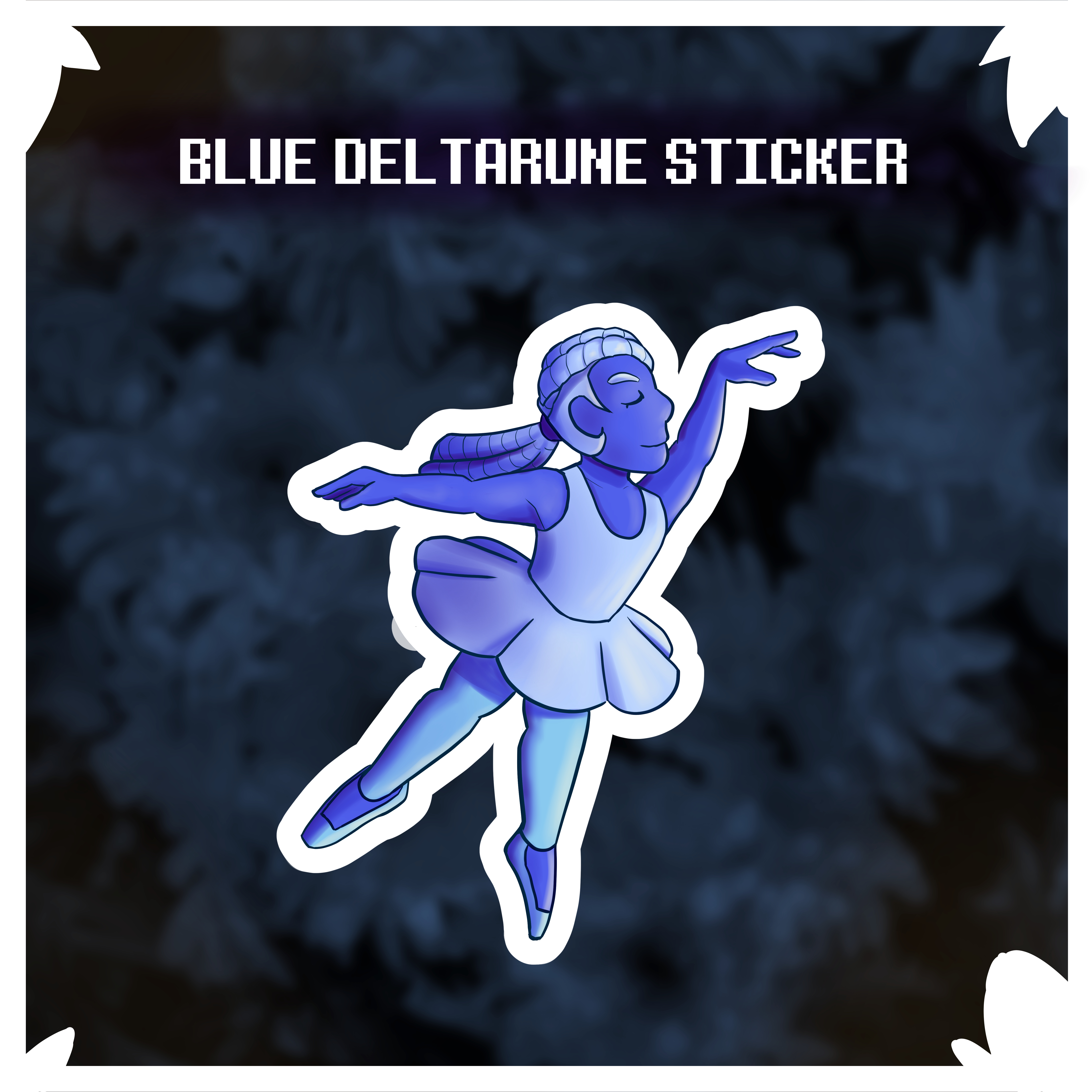 Blue deltarune sticker