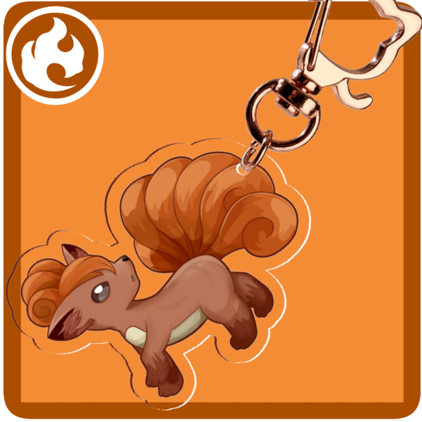 Vulpix keychain