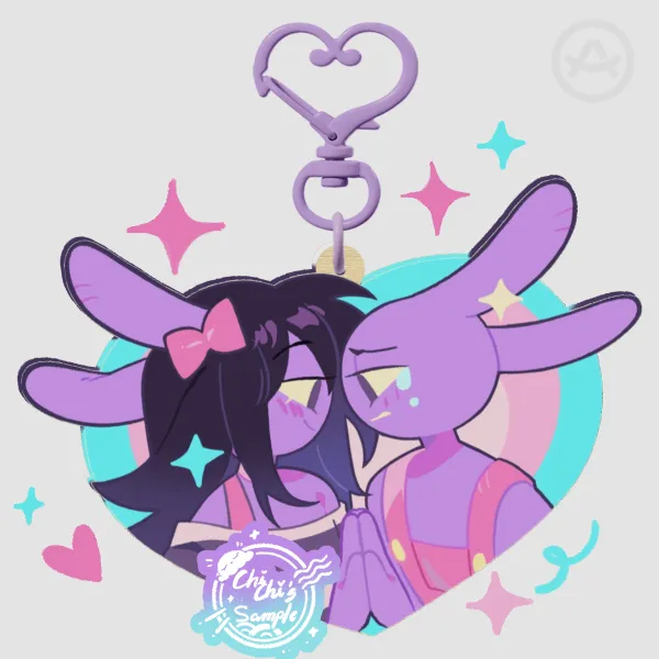 Transfem jax Wood Keychains
