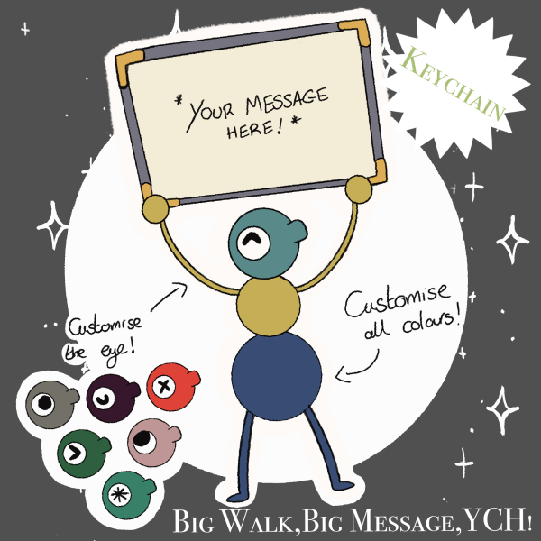 Big Walk, Big Message Keychain