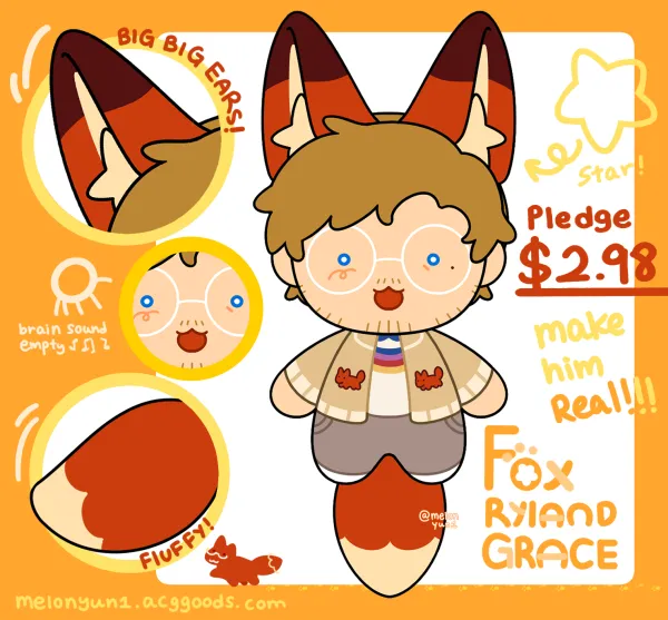 Fox Ryland Grace Plush doll