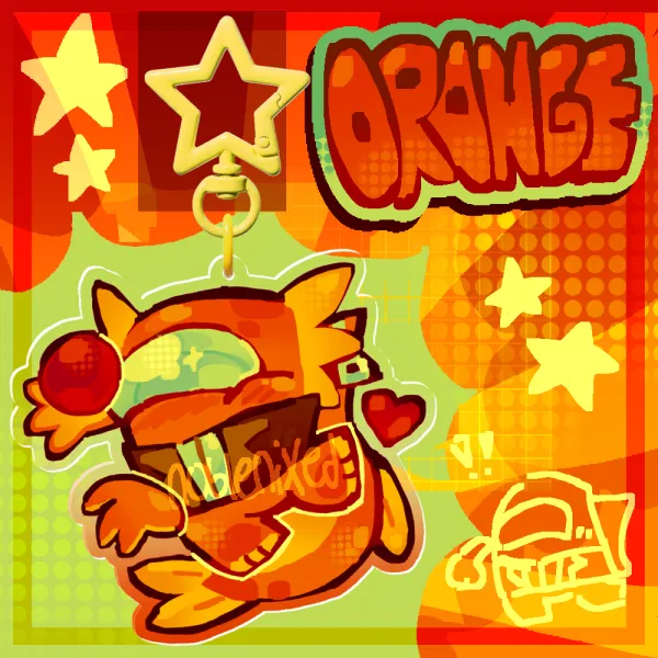 Fish Orange | Among Us Show Keychain