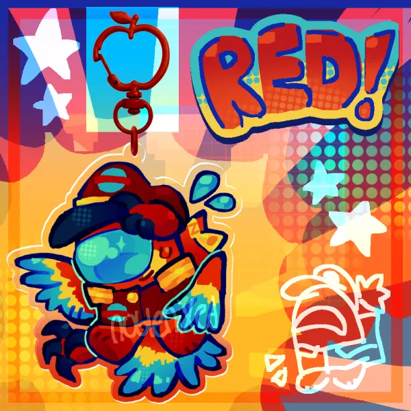 Macaw Red | Among Us Show Keychain