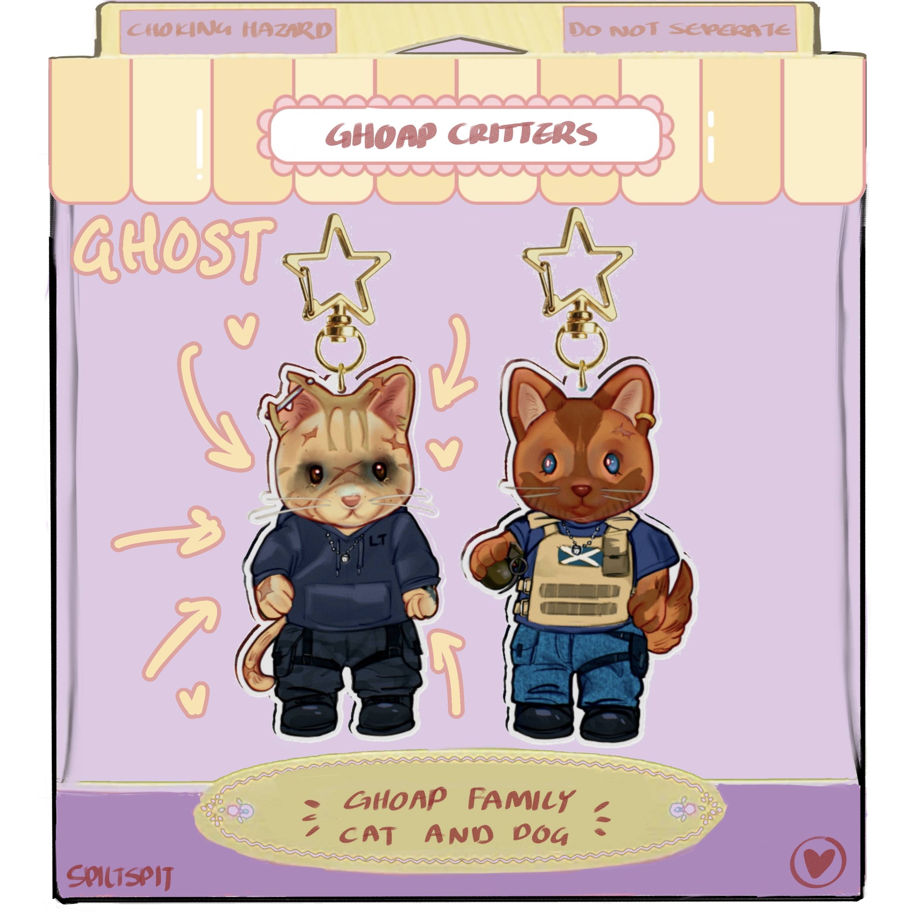 CRITTERS - Simon “Cat” Riley Keychain