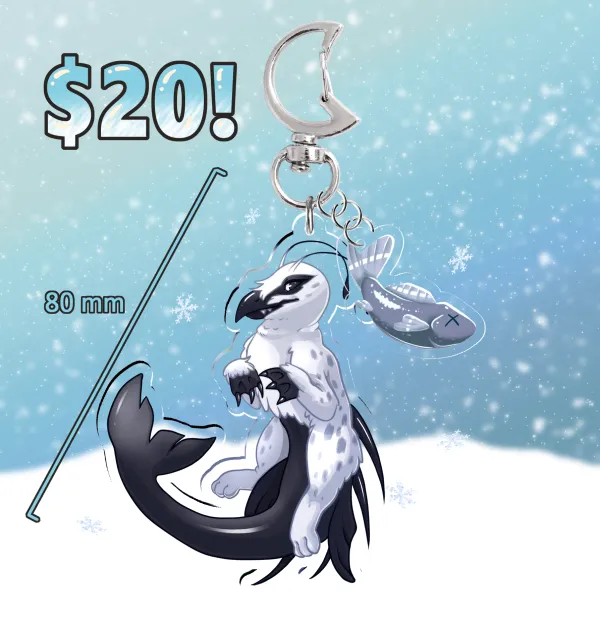 Slushy - dragon keychain