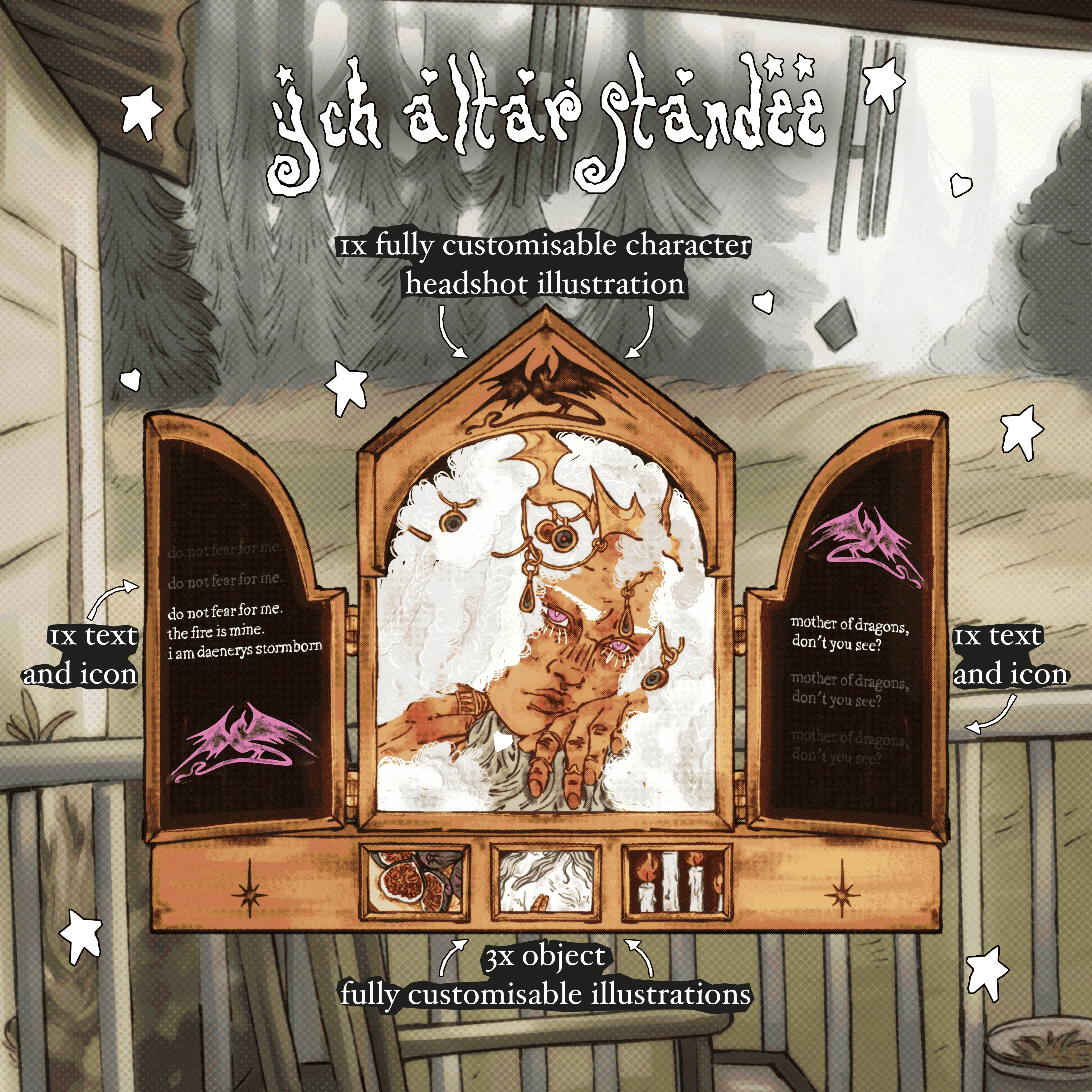 ych altar standee