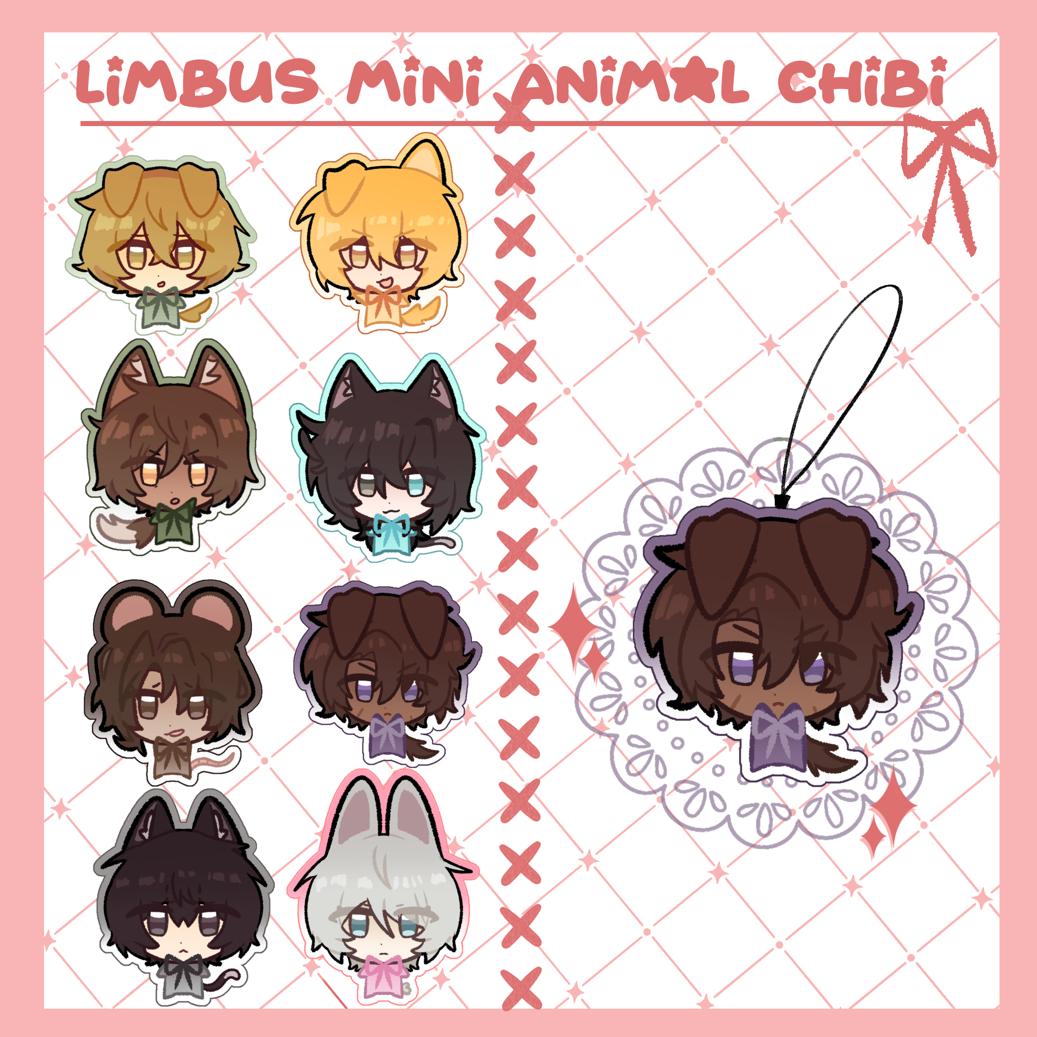 Mini Animal Sinner Charms - Heathcliff