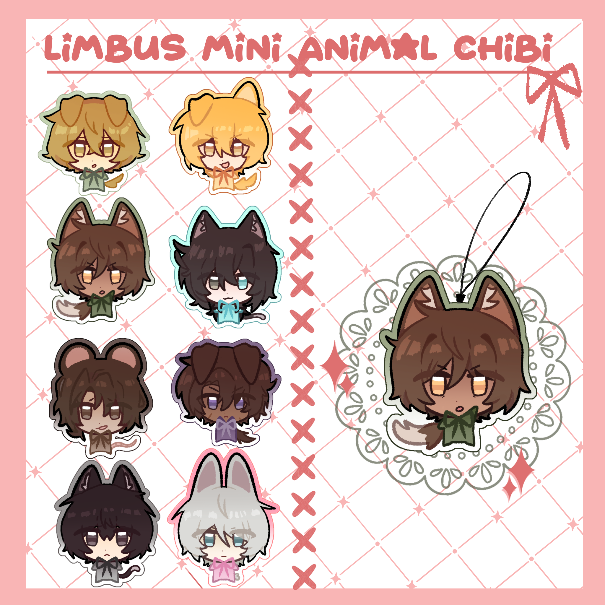 Mini Animal Sinner Charms - Outis