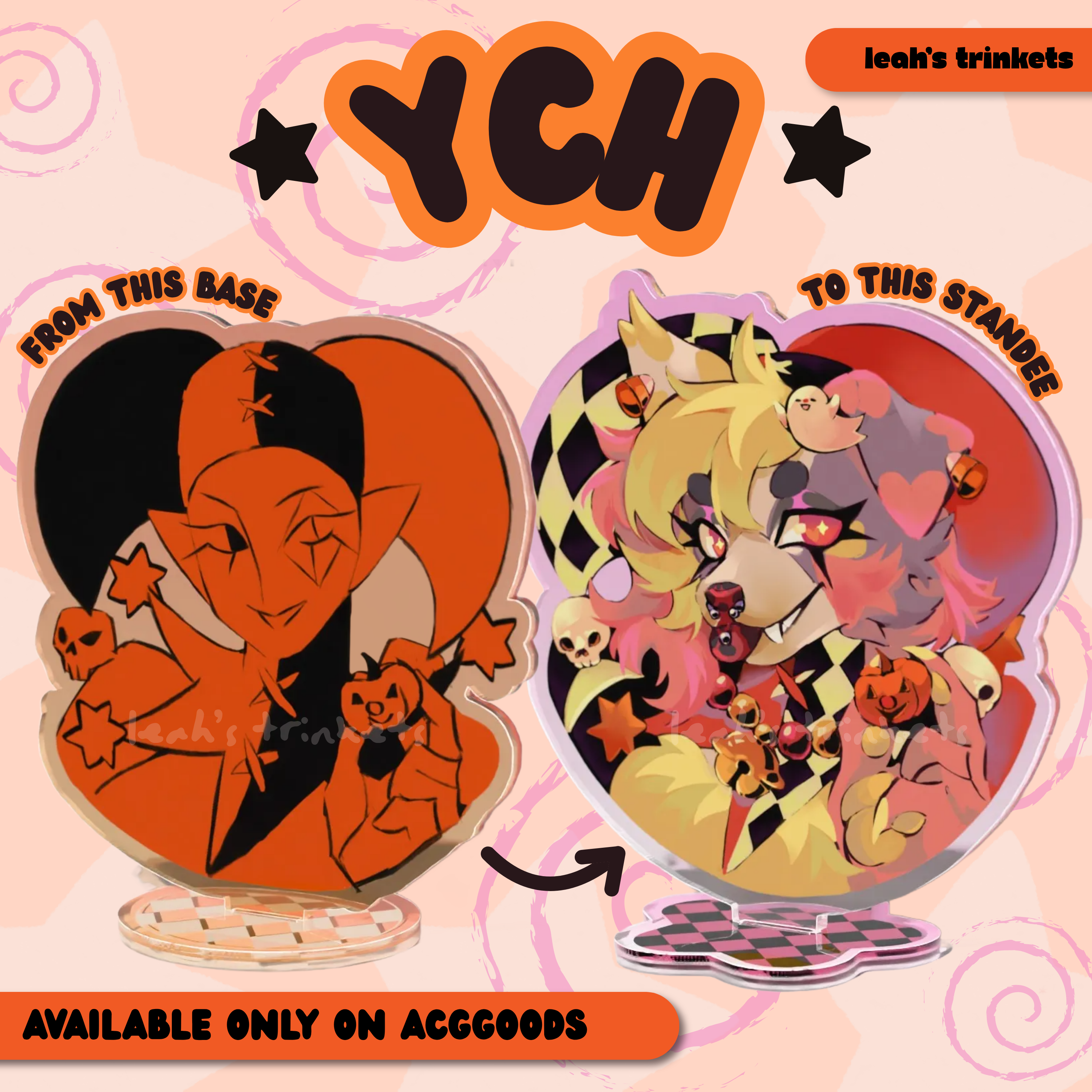 YCH Halloween Jester Costume Acrylic Standee