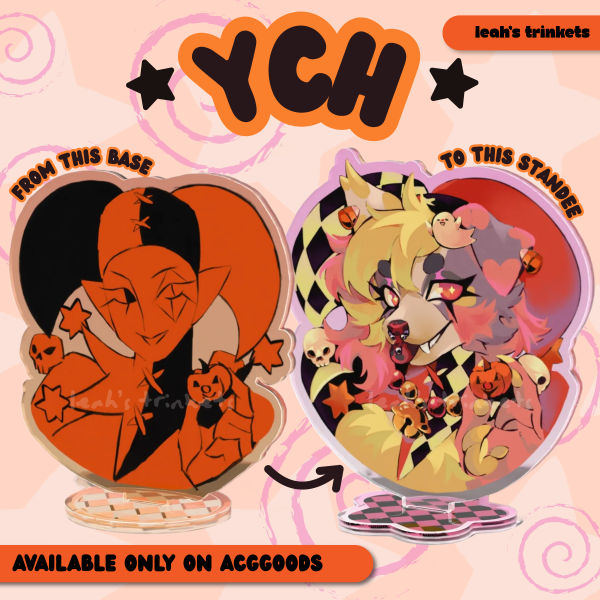 YCH Halloween Jester Costume Acrylic Standee