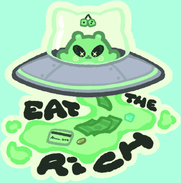 Eat The Rich Sticker