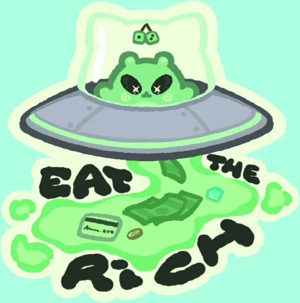 Eat The Rich Sticker