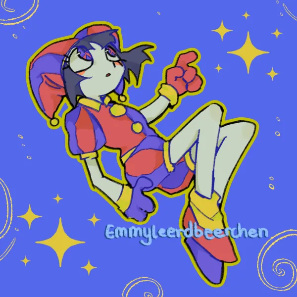 Pomni Acrylic Keychain