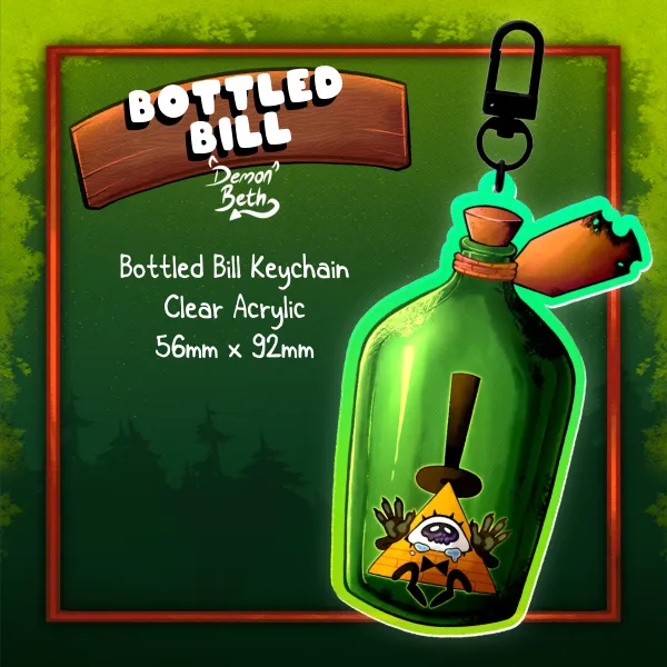 Bottled Bill Acrylic Keychain